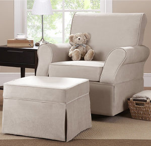 Baby Relax Swivel Glider and Ottoman