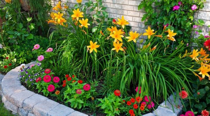 Flower Garden Ideas in Front of the House