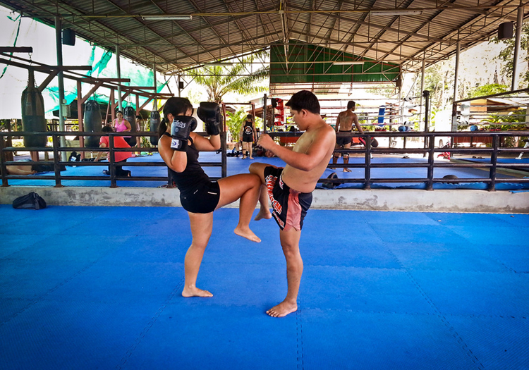Muay Thai Boxing in Thailand with Designing a Wonderful Building