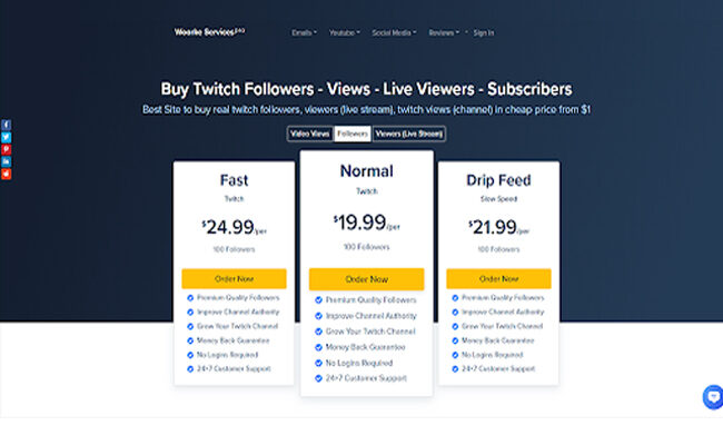 TOP 10 services to buy twitch followers