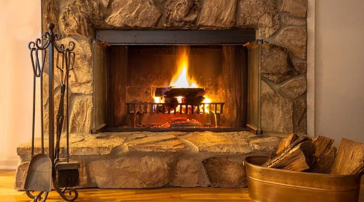 how to build a wood-burning fireplace in an existing home